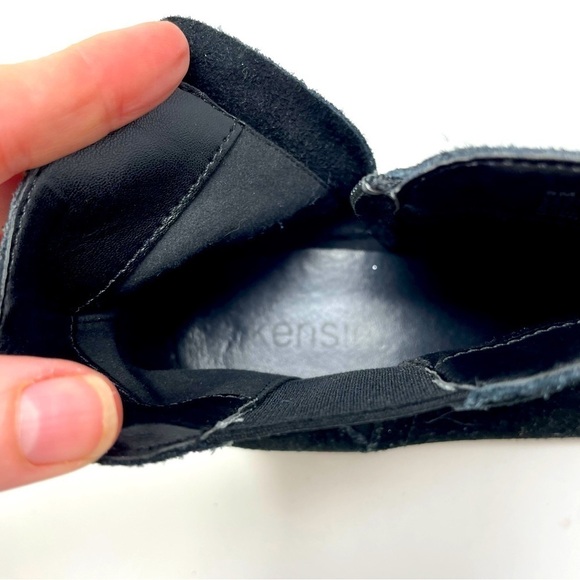 Kensie Black Leather Ankle Boots – Side Zip, Almond Toe, Size 9 - Picture 8 of 10